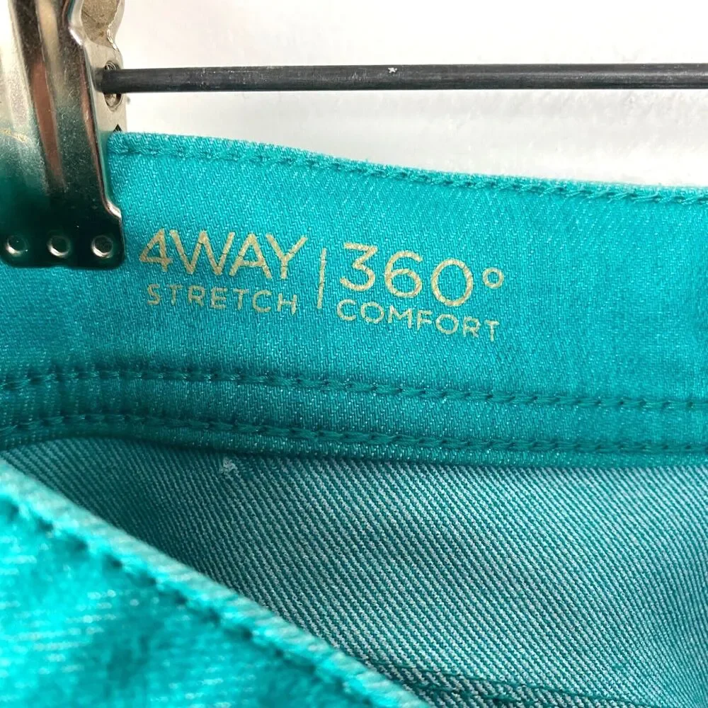 DL1961 Emma Leggings Jeans Woman Aqua Blue Low Waist 30x28